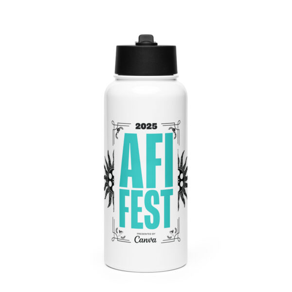 AFI FEST 2025 - Stainless steel water bottle with a straw lid